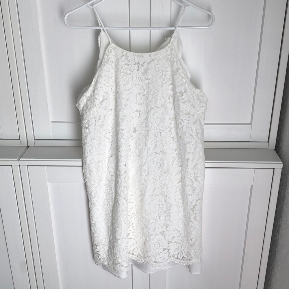 White lace dress